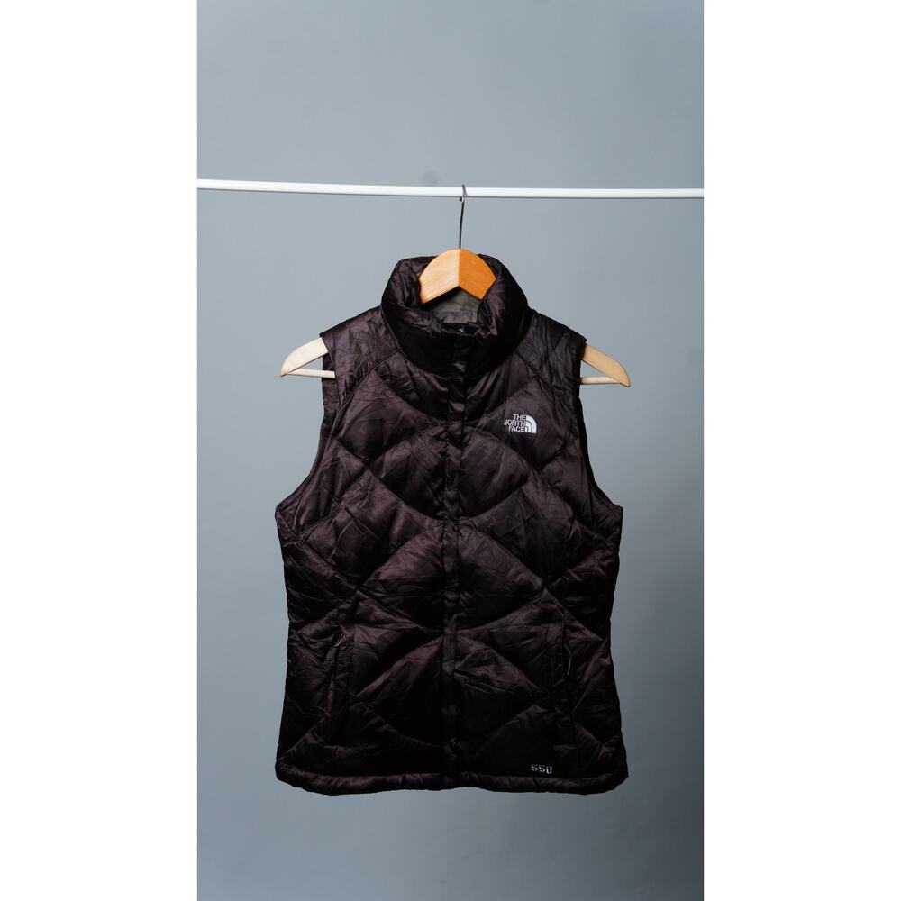 The North Face 550 Brown Down Quilted Puffer Vest Size S